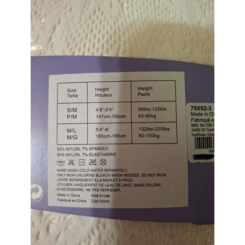 CLAIRE'S Women's White Tights Size S/M